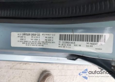 2014 Chrysler 200 Touring из США, поврежденный, VIN 1C3CCBBB6EN108135